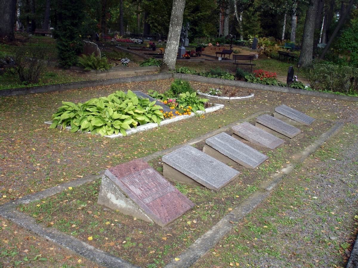 Воинское кладбище в городе Екабпилс (общий вид)