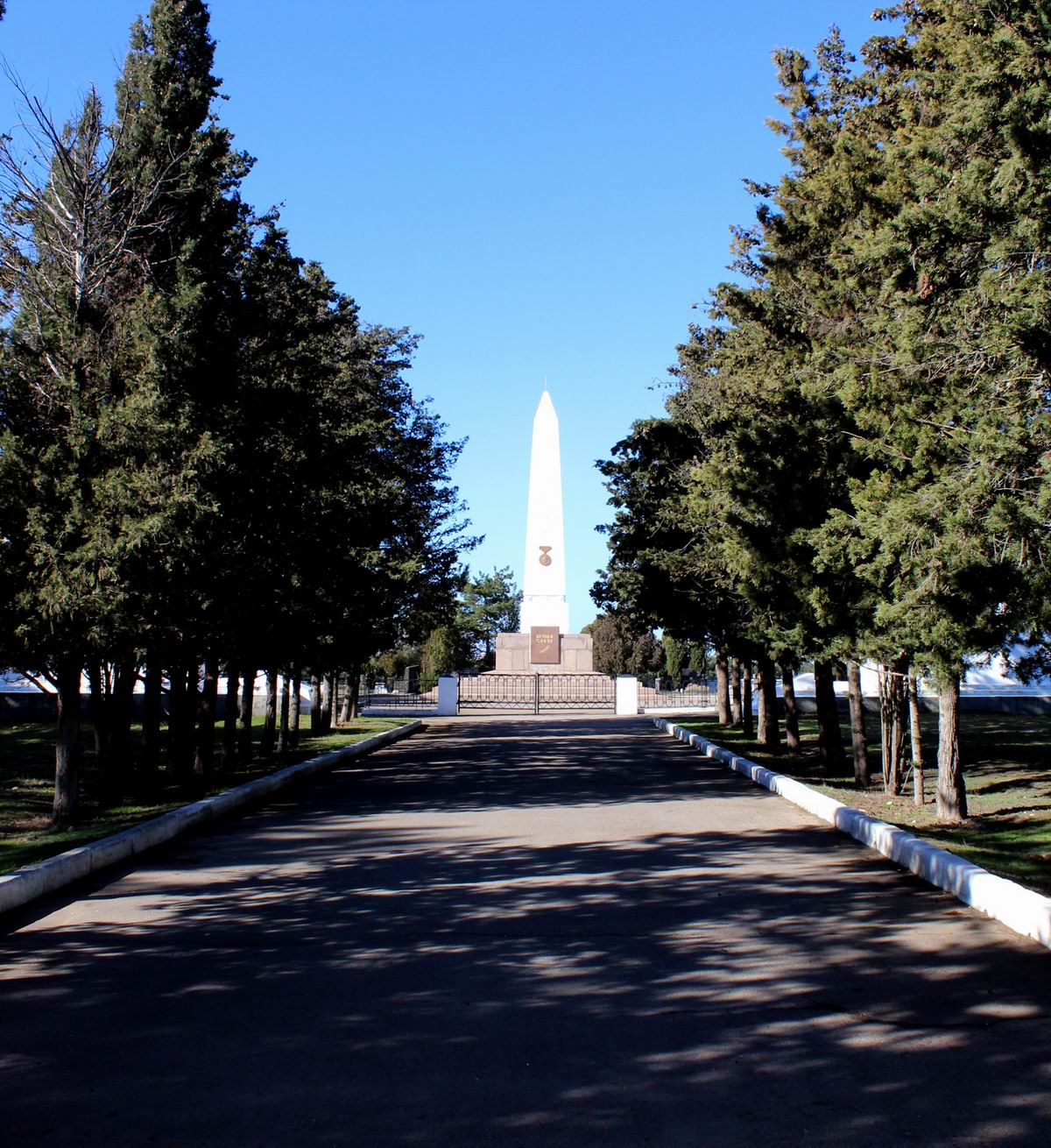 Мемориальное кладбище в посёлке Дергачи ( общий вид)